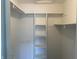 Spacious walk-in closet with adjustable shelving, perfect for organized storage at 1959 Crystal Bay East Dr, Plainfield, IN 46168