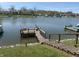 Scenic waterfront views with wooden docks and inviting lake access at 1959 Crystal Bay East Dr, Plainfield, IN 46168