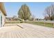 A generously sized backyard deck offers ample space for relaxing and enjoying the neighborhood view at 2075 Sea Hero Ct, Indianapolis, IN 46234
