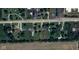 Aerial view of a property in Fortville, Indiana, with mature trees and a spacious yard, near Mt Vernon School Corp at 2185 W State Road 234, Fortville, IN 46040