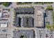 Aerial view of apartment buildings and surrounding parking areas at 226 N Cleveland St # 226C, Indianapolis, IN 46204