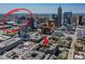 Aerial view showing building is close to shopping and stadiums at 226 N Cleveland St # 226C, Indianapolis, IN 46204