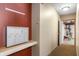 Well-lit hallway features a bank of mailboxes and access to the garage at 226 N Cleveland St # 226C, Indianapolis, IN 46204