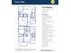 Rowan floor plan featuring 4 bedrooms, 2.5 baths, study, and open concept kitchen at 2712 Glade Ave, Plainfield, IN 46168