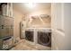Convenient laundry room with modern appliances and storage shelves at 4622 Crosby Buck Dr, Indianapolis, IN 46237