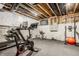 Basement home gym area featuring exercise equipment and plenty of open space at 496 Bridgemont Ln, Carmel, IN 46032