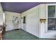 The front porch features painted floors, mail box and two entry doors at 508 Miller Ave, Shelbyville, IN 46176