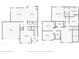 Detailed floor plan showcasing the layout of the home's first and second floors at 621 Sonoma Ln, Greenfield, IN 46140