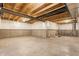 Unfinished basement with concrete floor and some insulated walls ready for customization at 6408 Askin Dr, Indianapolis, IN 46259