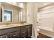Bathroom features a double vanity and shower-tub combination, providing functionality and comfort at 6408 Askin Dr, Indianapolis, IN 46259