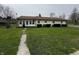 Spacious backyard with a well-maintained lawn and mature trees, ideal for outdoor activities at 712 E Mckenzie Rd, Greenfield, IN 46140