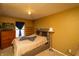 Bedroom with bed, dresser and mounted television at 717 Driftwood Cir, Danville, IN 46122