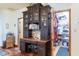 Office area featuring custom built-in desk, storage, and a walk-in pantry at 7594 W Williamswood Dr, New Palestine, IN 46163