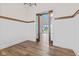 Dining area with sliding glass doors leading to living space and backyard at 8083 Easton Ln, Zionsville, IN 46077