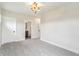 Neutral bedroom with carpeted floors leading to an ensuite bathroom at 8083 Easton Ln, Zionsville, IN 46077
