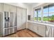 This kitchen features shaker cabinets and stainless steel appliances at 8083 Easton Ln, Zionsville, IN 46077