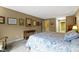 Inviting bedroom offering a comfortable bed, decor and neutral color scheme at 8651 Jaffa Court East Dr # 18, Indianapolis, IN 46260