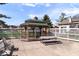 Outdoor gazebo with picnic table and seating, perfect for outdoor enjoyment at 11264 Fonthill Dr, Indianapolis, IN 46236