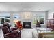 Bright living room with a fireplace, large windows, neutral decor, and ample seating at 11264 Fonthill Dr, Indianapolis, IN 46236
