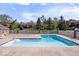 Community pool featuring shallow end and deep end, surrounded by manicured grounds at 11264 Fonthill Dr, Indianapolis, IN 46236