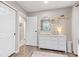 Bedroom featuring a white dresser, wood-look floors, and a changing station at 1213 Fairview Dr, Greenfield, IN 46140