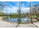 Picturesque pond with trees reflecting on its surface, offering a serene and natural view at 13587 Kensington Pl, Carmel, IN 46032