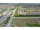 Aerial view showcasing community near shopping and pond, with convenient access to major roads at 1361 Trescott Dr, Westfield, IN 46074