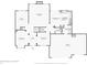 Detailed floorplan showcasing the layout of the main level including the kitchen and living areas at 14323 Chariots Whisper Dr, Carmel, IN 46074
