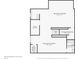 Basement floorplan, including bathrooms, and storage at 14323 Chariots Whisper Dr, Carmel, IN 46074