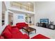 Spacious living room with high ceilings, loft and an open layout at 14323 Chariots Whisper Dr, Carmel, IN 46074