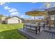 Inviting backyard deck with modern outdoor furniture, perfect for relaxation and entertaining at 2225 Alabama St, Indianapolis, IN 46205