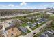 Picturesque aerial view of the home in a neighborhood close to the highway and city at 2349 Indianapolis Ave, Indianapolis, IN 46208