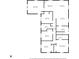 Detailed floor plan of the home, showcasing the layout of the bedrooms, bathrooms, kitchen, and living spaces at 257 N Letterman Rd, Paragon, IN 46166