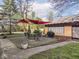 Inviting backyard patio with shade sails and outdoor dining set, perfect for entertaining at 3128 E Fall Creek Pkwy N Dr, Indianapolis, IN 46205
