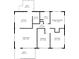 Detailed floor plan showcasing the layout and dimensions of each room in the home at 319 E Ohio St, Fortville, IN 46040