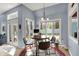 Bright breakfast nook with multiple windows and backyard views at 424 Orchard Blvd, Danville, IN 46122