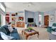 Open concept living room with a view of the kitchen and dining area at 424 Orchard Blvd, Danville, IN 46122