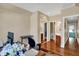 Office featuring hardwood floors and access to en-suite bathrooms at 424 Orchard Blvd, Danville, IN 46122