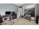 Well-lit room featuring weights and a mirror closet, perfect for a personal workout area at 4464 Four Seasons Cir, Indianapolis, IN 46226
