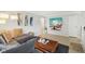 Cozy living room features a mounted TV, modern decor, and an open layout at 4708 Dorkin Ct, Indianapolis, IN 46254