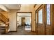 Spacious foyer with a staircase, providing a grand entrance and a view into other rooms at 4731 Moss Creek Ct, Indianapolis, IN 46237