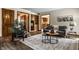 Bright living room with hardwood floors, open floor plan, and comfortable furniture at 4731 Moss Creek Ct, Indianapolis, IN 46237