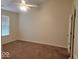 Bedroom featuring neutral walls, carpet, ceiling fan, and a window for natural light at 5341 Spring Creek Ct, Indianapolis, IN 46254