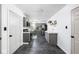 Updated kitchen with gray cabinets, stainless steel appliances, and modern countertops at 6223 N Parker Ave, Indianapolis, IN 46220