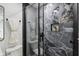 Modern bathroom featuring a glass shower and stylish tiles at 625 N Temple Ave, Indianapolis, IN 46201