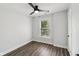 A bright bedroom with hardwood flooring and a view at 625 N Temple Ave, Indianapolis, IN 46201