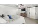 Bedroom with carpet and sliding barn doors at 7656 Madden Ln, Fishers, IN 46038