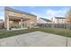Large backyard features a covered patio area and plenty of green space at 8327 Andrusia Ln, Indianapolis, IN 46237