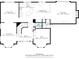 Detailed floor plan showcasing the layout of the first floor, including the kitchen, living room, and office at 9319 Oak Knoll Ln, Fishers, IN 46037