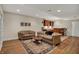 Finished basement featuring comfortable seating area and bar for entertainment at 9319 Oak Knoll Ln, Fishers, IN 46037